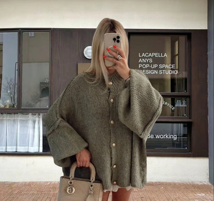 Cardigan Décontracté Uni – Coupe