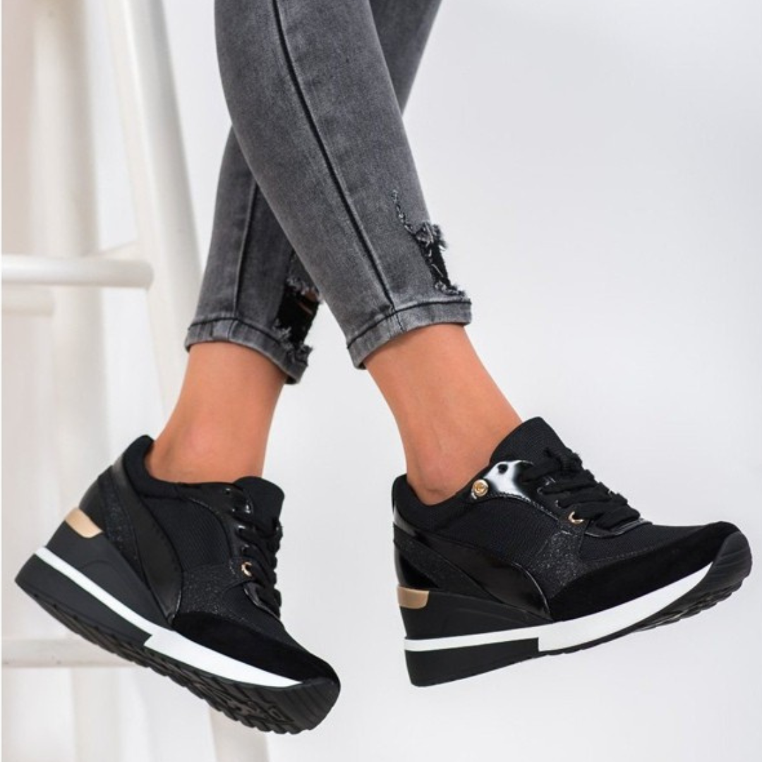 Baskets Noires & Dorées