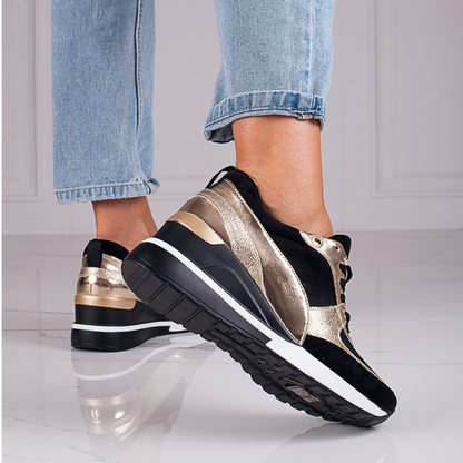 Baskets Noires & Dorées