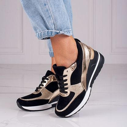 Baskets Noires & Dorées