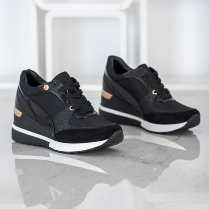 Baskets Noires & Dorées