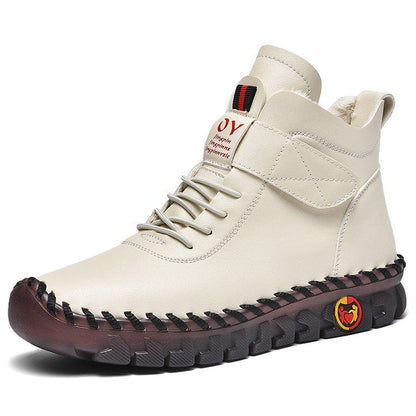 Bottines d’Hiver Chaudes à Lacets en Fourrure Douce