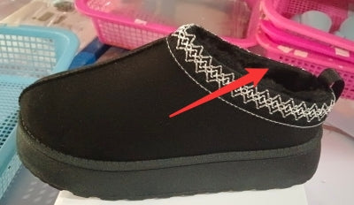 Mules Fourrées Hiver Chic Femme