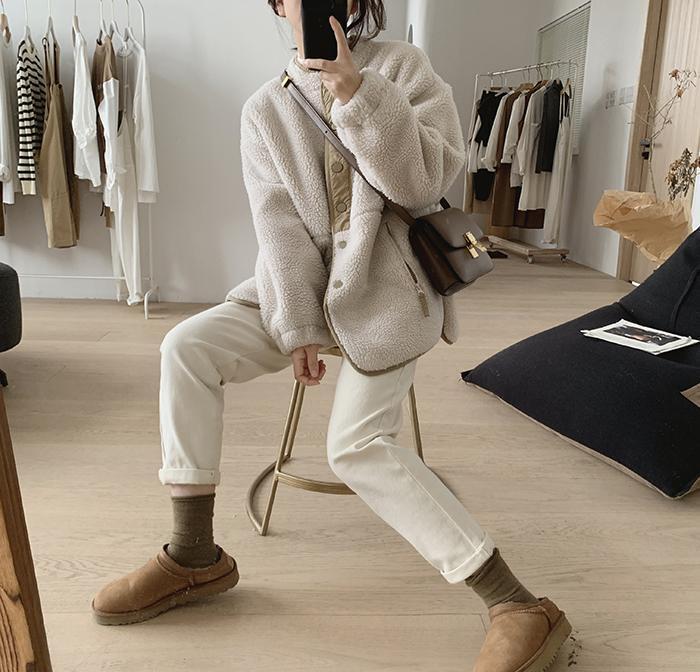 Manteau Douillet en Laine d’Agneau