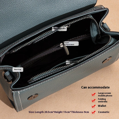 Sac porté travers en cuir véritable